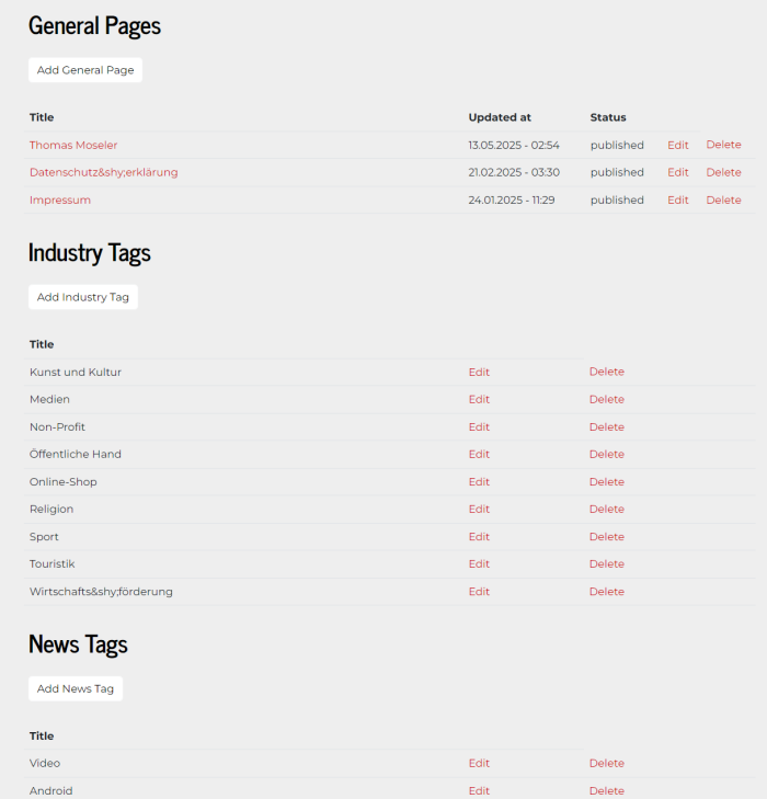 Content-Dashboard